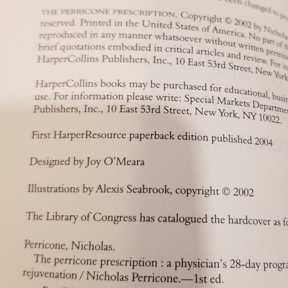 "The Perricone Prescription" by Nichols Perricone, M.D. - EUC - Picture 6 of 10